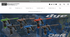 Desktop Screenshot of mountainviewpaintball.com